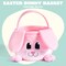 Easter Pink Bunny Basket, Pink Rabbit Backet with Foldable Ears, Empty Soft Basket with Handle, Easter Gifts for Babies, Kids Egg Hunt, Candy Bag Party Favor Storage Container(10.9”× 7.9”× 9.4”)